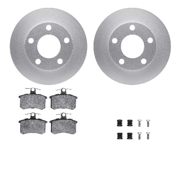 1995-1998 Audi A6 Disc Brake Kit - Rear (Dynamic Friction)