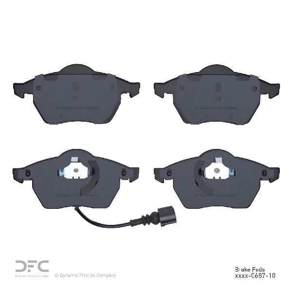 2000-2005 Volkswagen Jetta Disc Brake Pad Set - Front (Dynamic Friction)