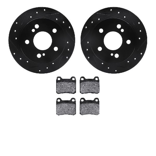 1984-1993 Mercedes-Benz 190E Disc Brake Kit - Rear (Dynamic Friction)