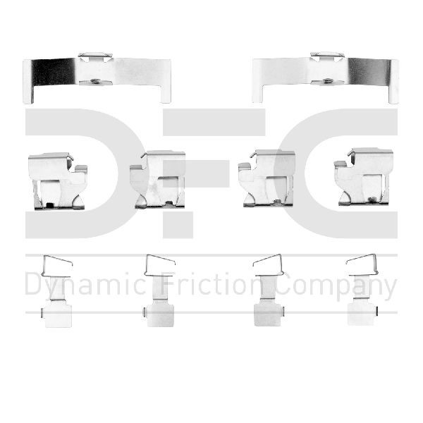 1981-1984 Toyota Starlet Disc Brake Hardware Kit - Front (Dynamic Friction)