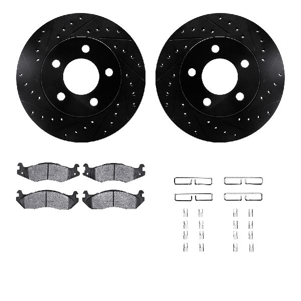 1984-1989 Jeep Cherokee Disc Brake Kit - Front (Dynamic Friction)