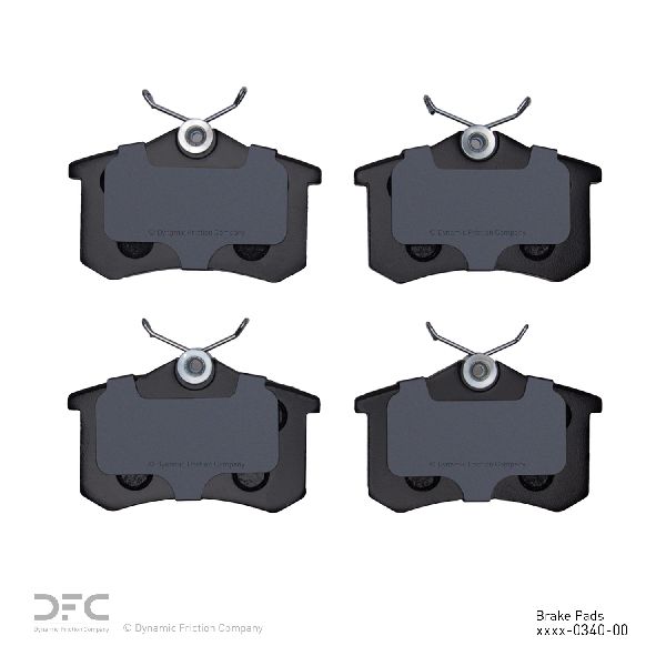 1998-2004 Audi A6 Disc Brake Pad Set - Rear (Dynamic Friction)