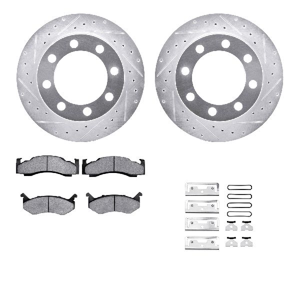 1990-1993 Dodge D350 Disc Brake Kit - Front (Dynamic Friction)