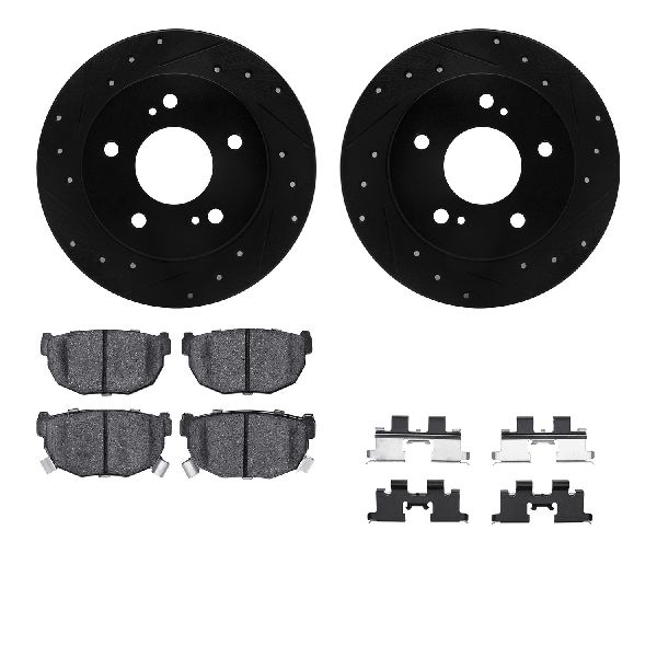 1994-1998 Nissan 240SX Disc Brake Kit - Rear (Dynamic Friction)