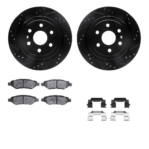 2010-2016 Cadillac SRX Disc Brake Kit - Rear (Dynamic Friction)