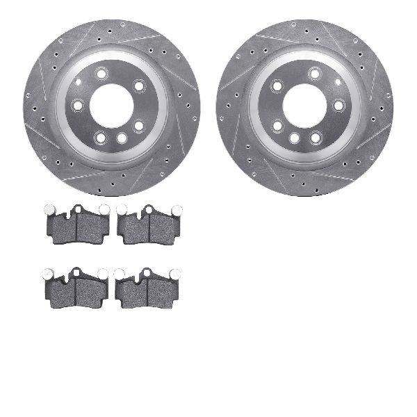 2005-2006 Porsche Cayenne Disc Brake Kit - Rear (Dynamic Friction)
