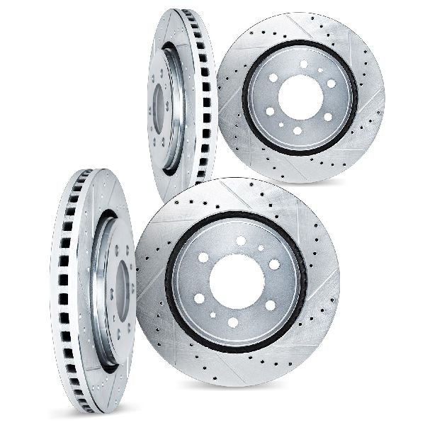 2008-2009 Saab 9-7x Disc Brake Rotor Set - Front and Rear (Dynamic Friction)
