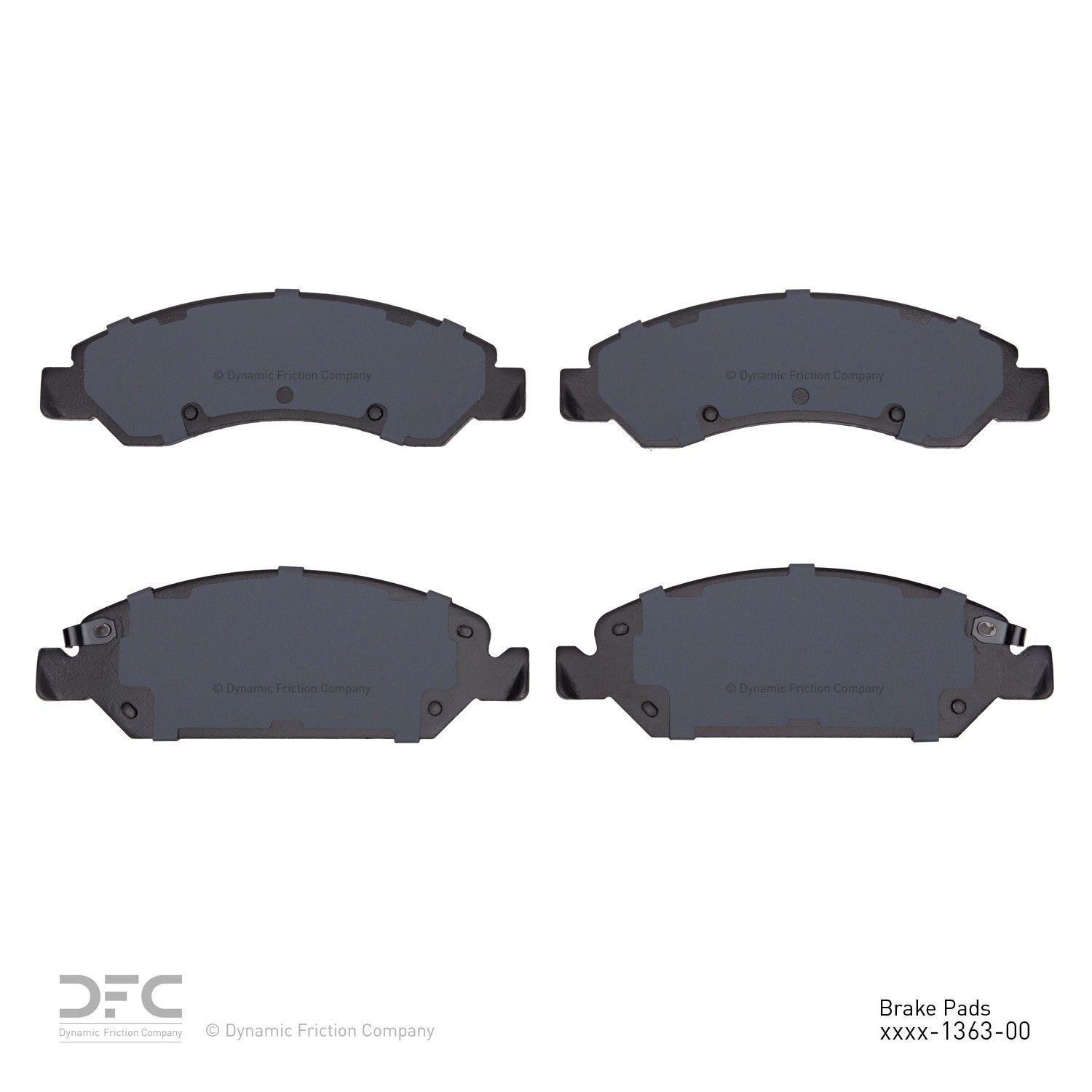 2020, 2019, 2018, 2017, 2016, 2015, 2014, 2013, 2012, 2011, 2010, 2009, 2008, 2007 GMC Yukon Disc Brake Pad Set