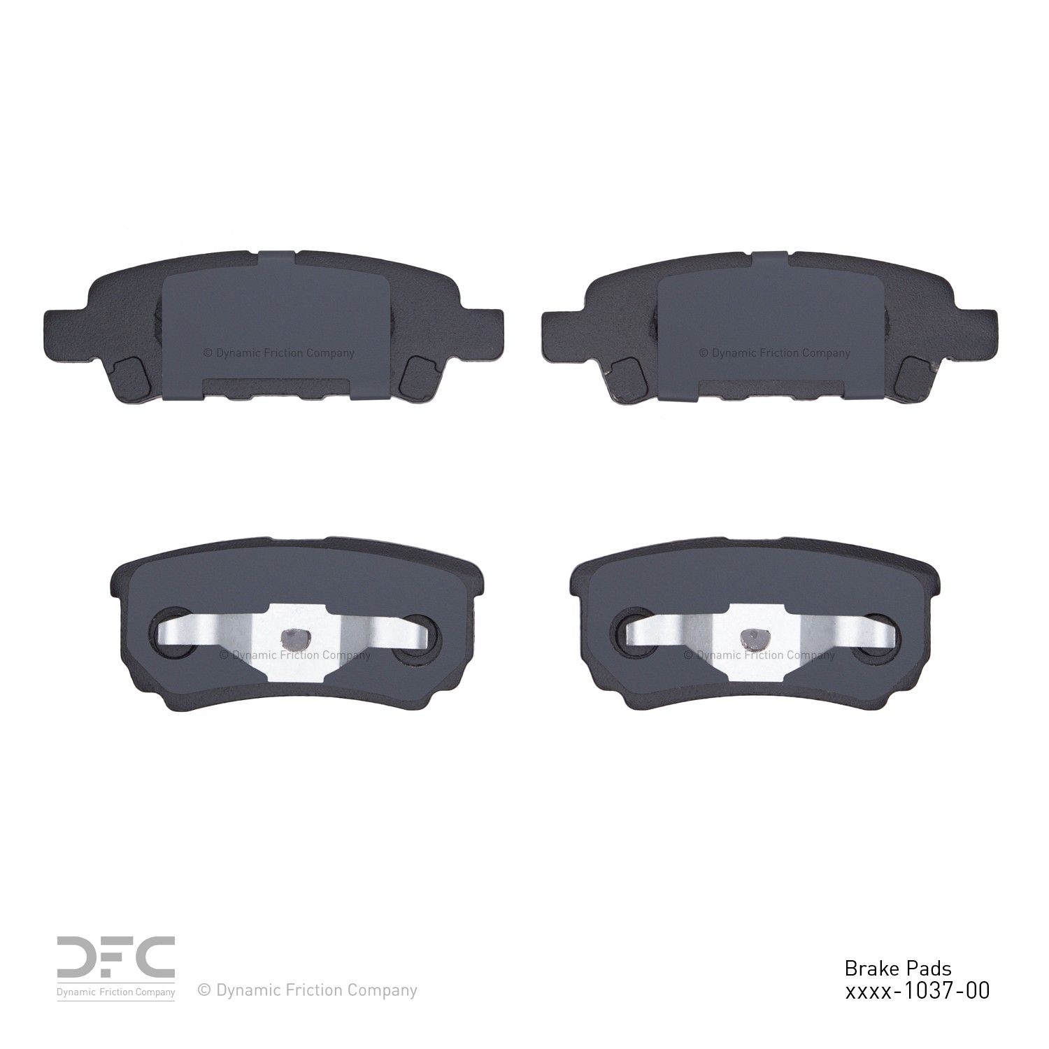 2017, 2016, 2015, 2014, 2013, 2012, 2011, 2010, 2009, 2008, 2007 Jeep Compass Disc Brake Pad Set