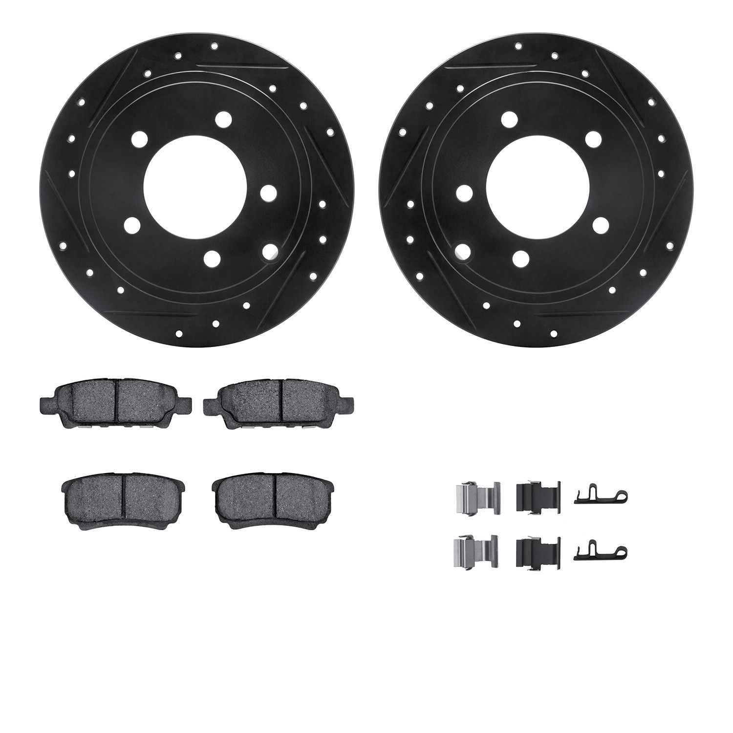 2017, 2016, 2015, 2014, 2013, 2012, 2011, 2010, 2009, 2008, 2007 Jeep Compass Disc Brake Kit