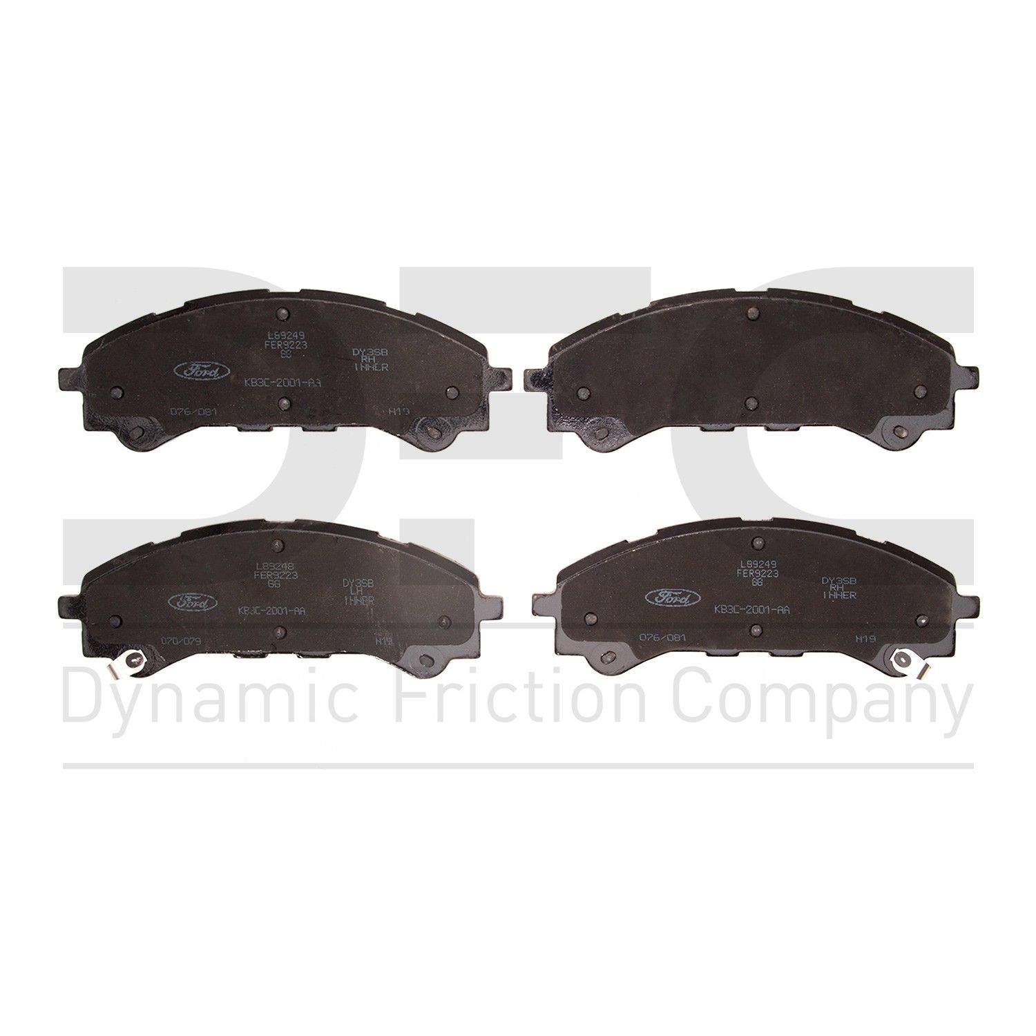 2025, 2024, 2023, 2022, 2021, 2020, 2019 Ford Ranger Disc Brake Pad Set