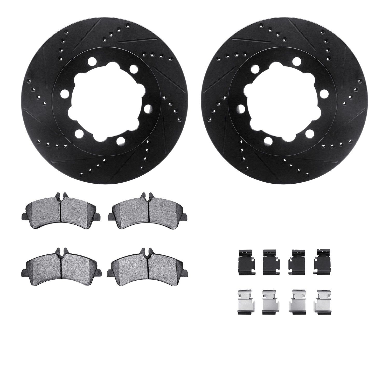 2018, 2017, 2016, 2015, 2014, 2013, 2012, 2011, 2010, 2009, 2008, 2007 Freightliner Sprinter 3500 3500 Disc Brake Kit