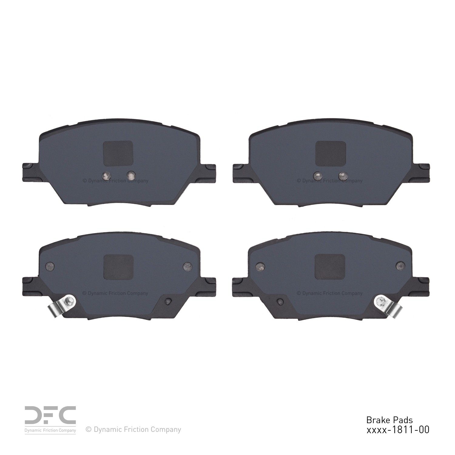 2021, 2020, 2019, 2018, 2017 Jeep Compass Disc Brake Pad Set