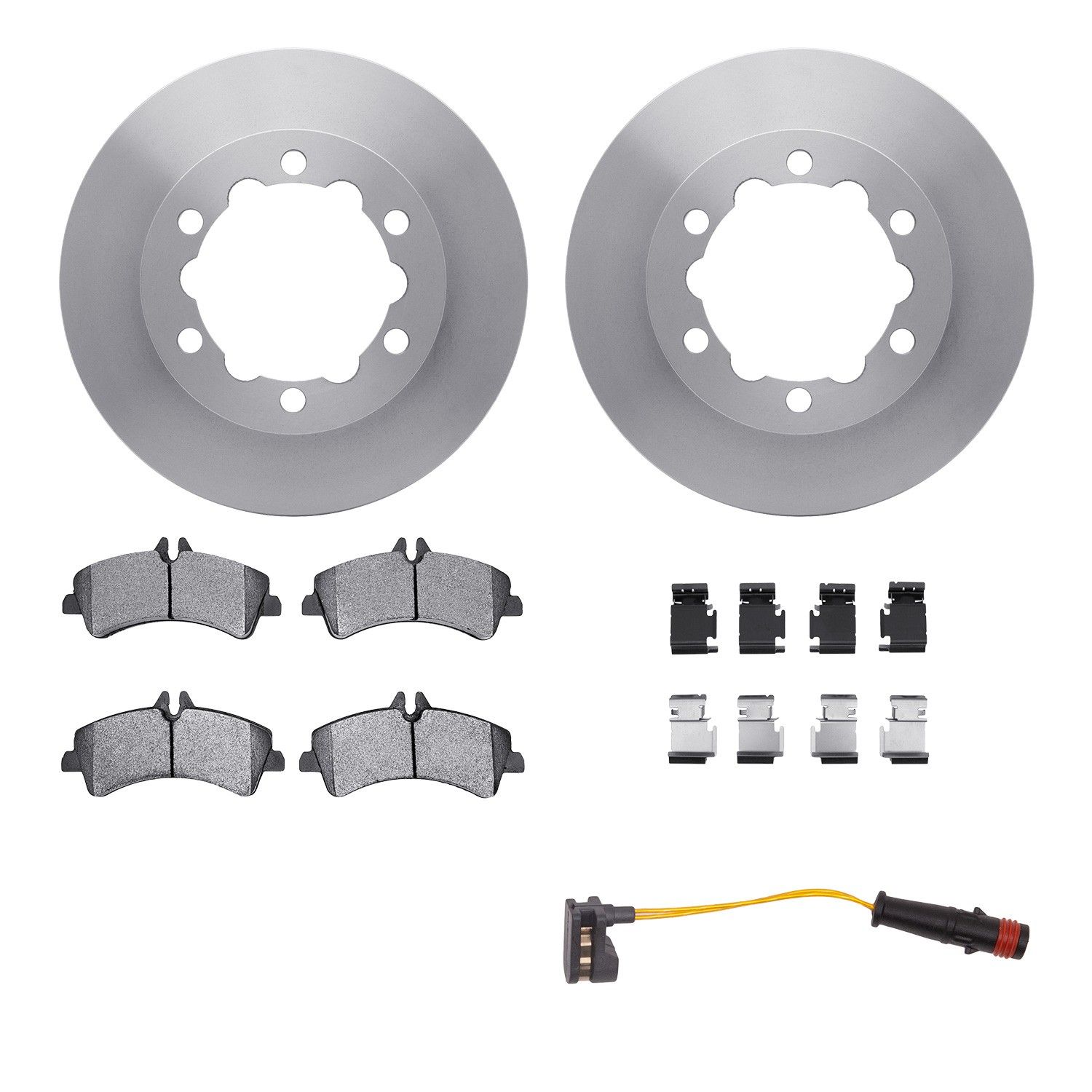 2018, 2017, 2016, 2015, 2014, 2013, 2012, 2011, 2010, 2009, 2008, 2007 Freightliner Sprinter 3500 3500 Disc Brake Kit