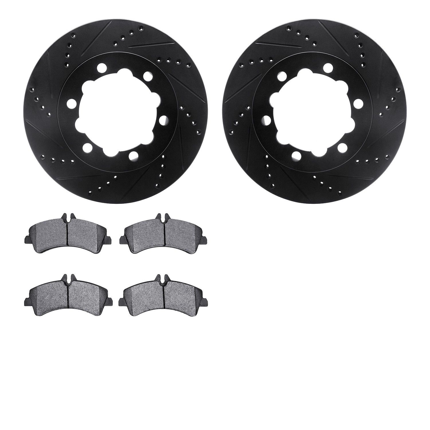 2018, 2017, 2016, 2015, 2014, 2013, 2012, 2011, 2010, 2009, 2008, 2007 Freightliner Sprinter 3500 3500 Disc Brake Kit