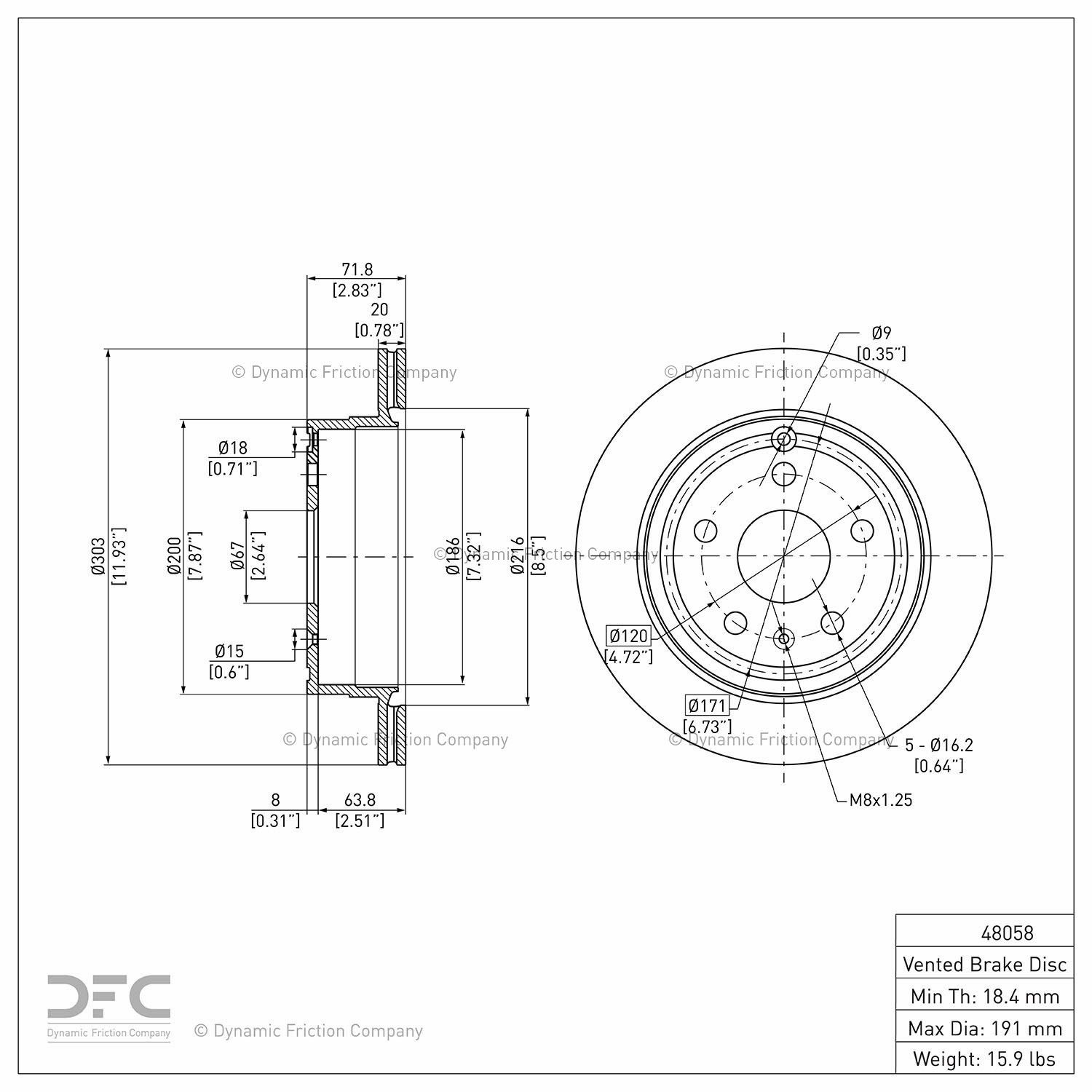 2017, 2016, 2015, 2014, 2013, 2012, 2011, 2010 Chevrolet Equinox Disc Brake Rotor