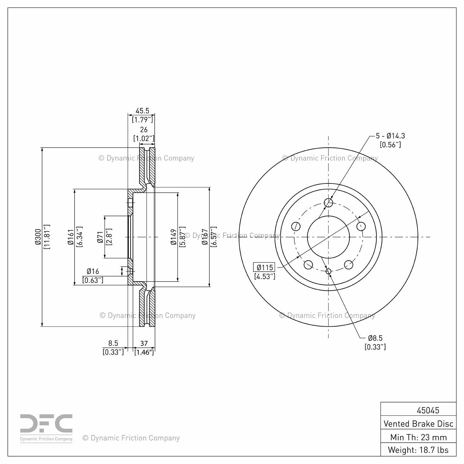 2021-2025 Buick Encore GX Disc Brake Rotor Dynamic Friction