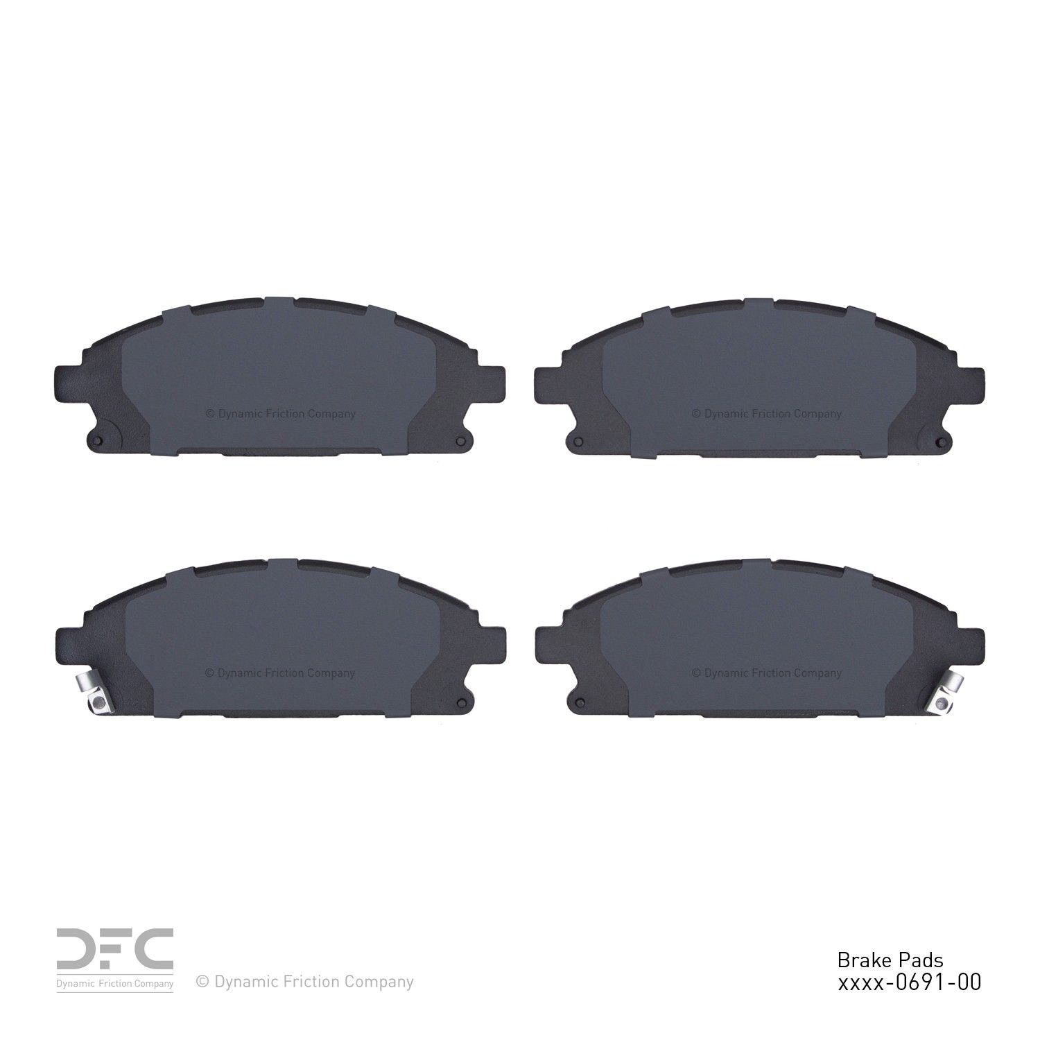 2001, 2000, 1999, 1998, 1997 INFINITI Q45 Disc Brake Pad Set