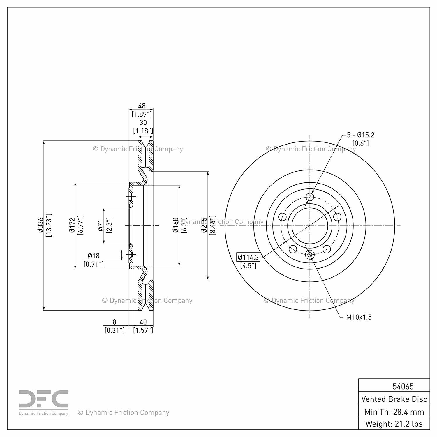 2014, 2013, 2012, 2011 Ford Mustang Disc Brake Rotor