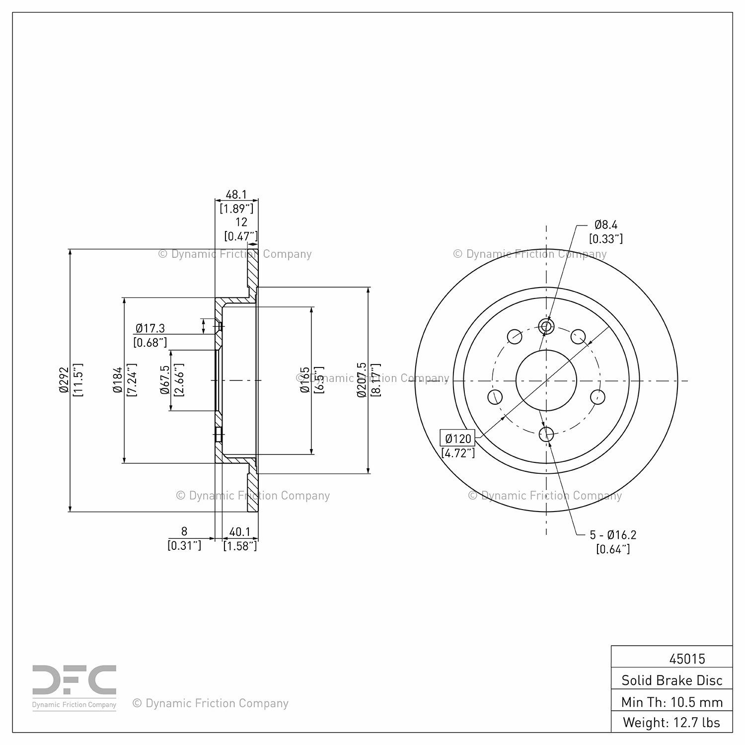 2011 Saab 9-5 Disc Brake Rotor