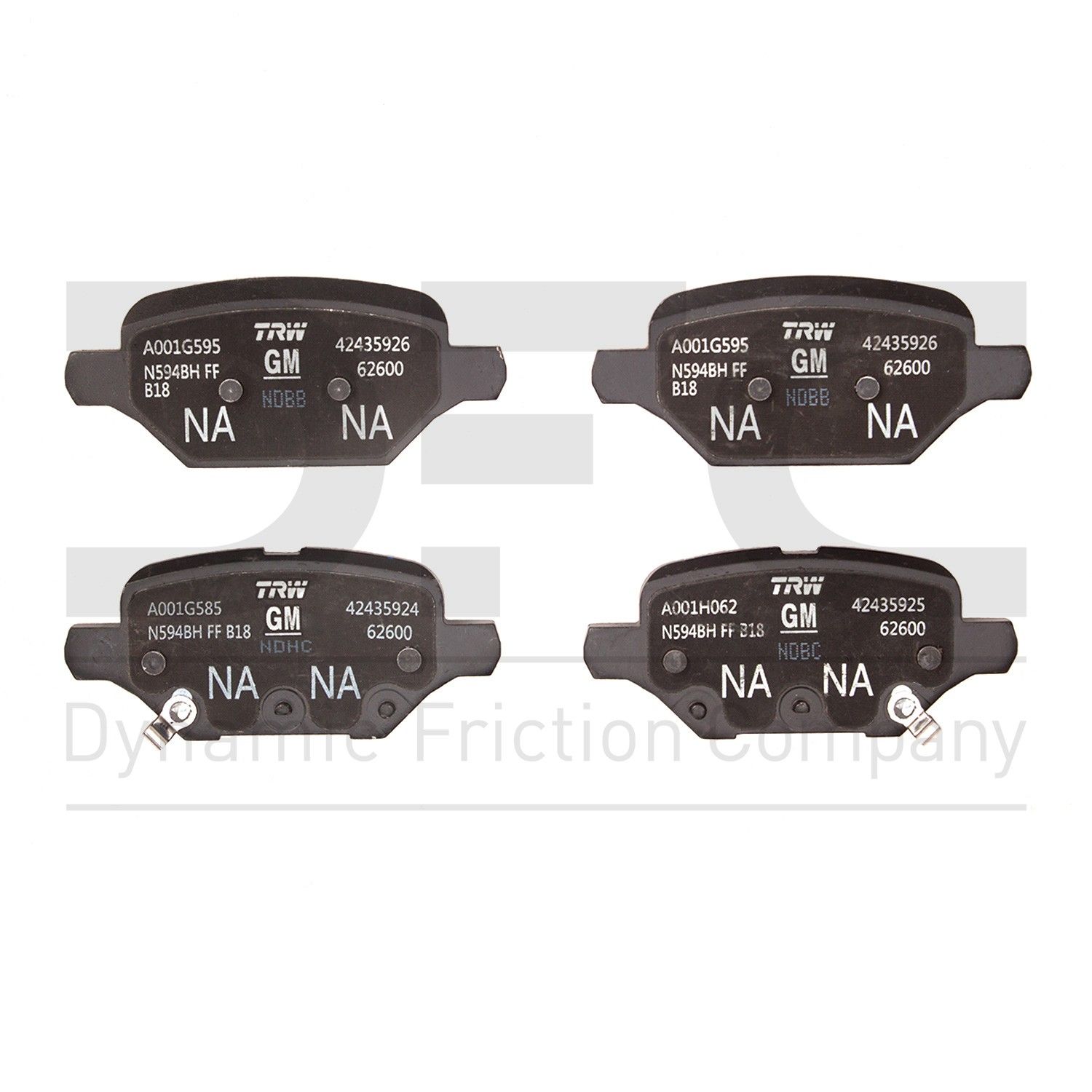 2022, 2021, 2020, 2019, 2018 Chevrolet Trax Disc Brake Pad Set
