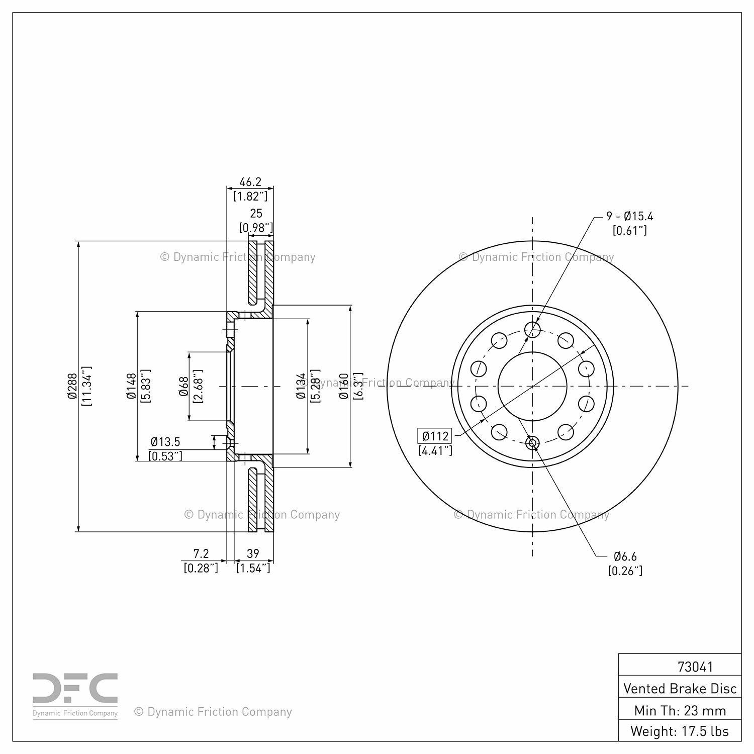 1994, 1993, 1992 Audi 100 Disc Brake Rotor