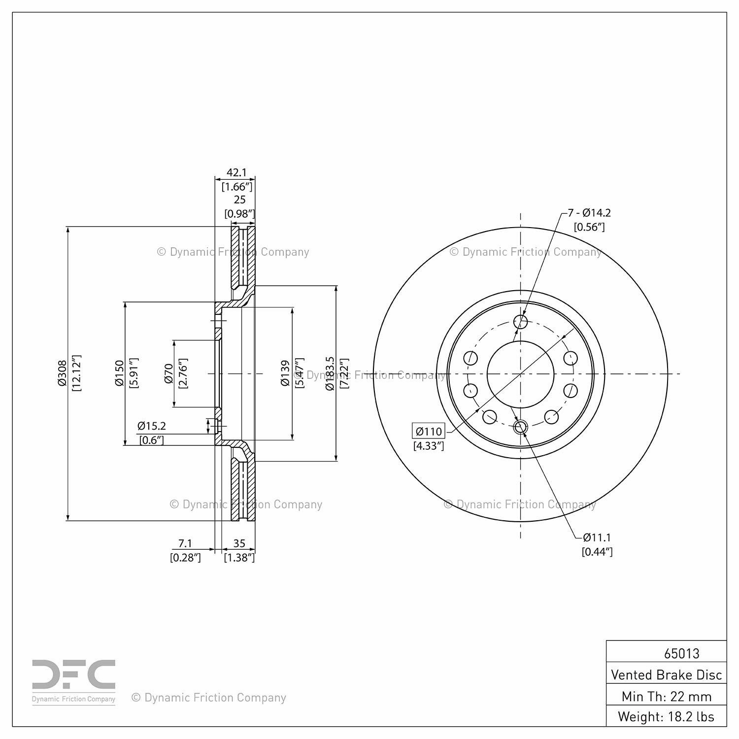 2010, 2009, 2008, 2007, 2006, 2005, 2004, 2003, 2002, 2001, 2000 Saab 9-5 Disc Brake Rotor