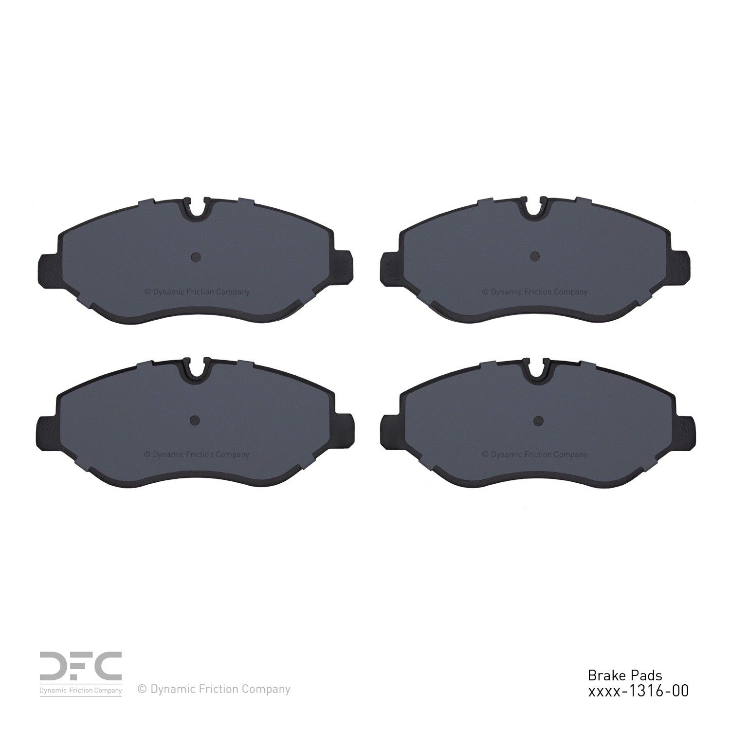 2018, 2017, 2016, 2015, 2014, 2013, 2012, 2011, 2010, 2009, 2008, 2007 Freightliner Sprinter 2500 2500 Disc Brake Pad Set