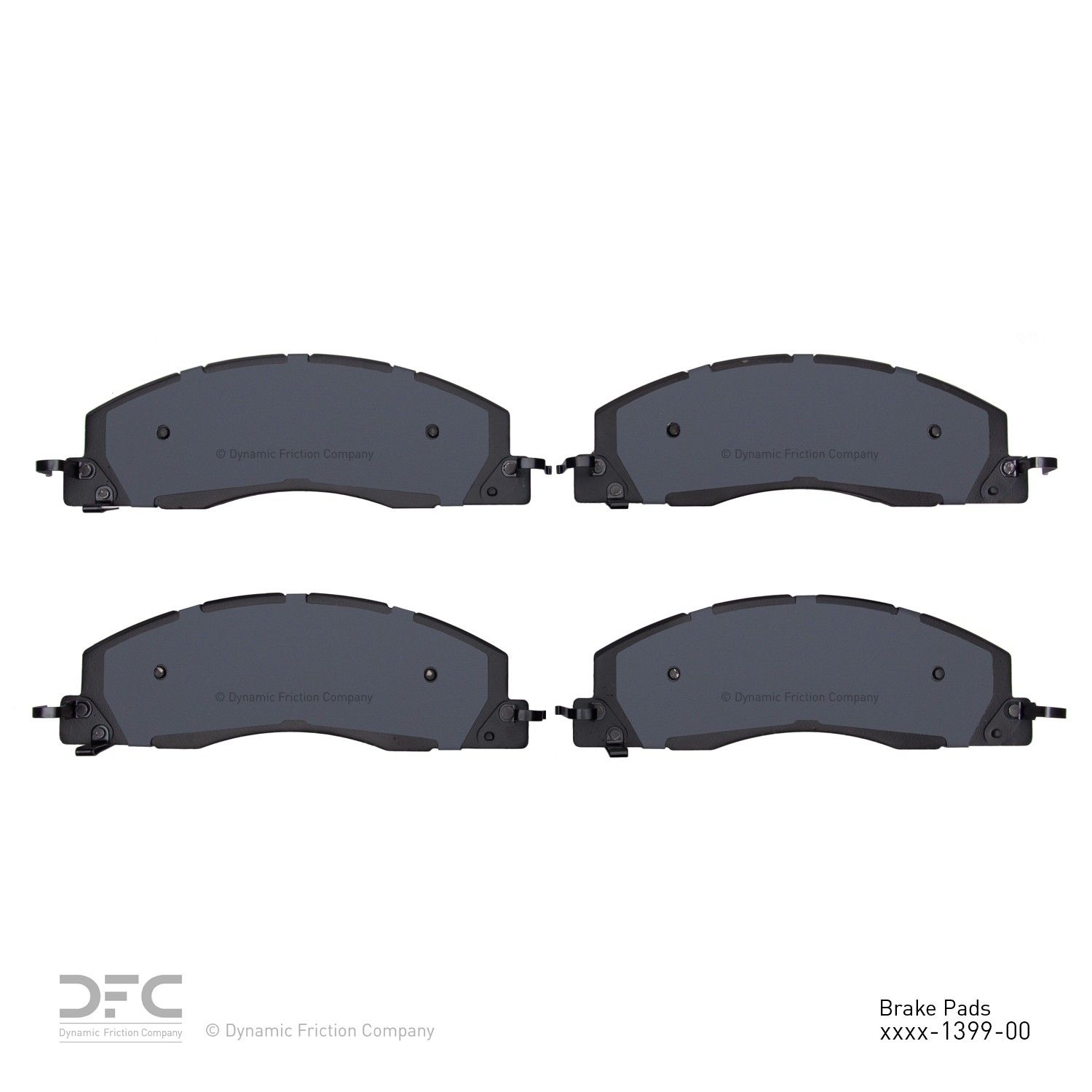 2018, 2017, 2016, 2015, 2014, 2013, 2012, 2011 Ram 3500 2500 Disc Brake Pad Set