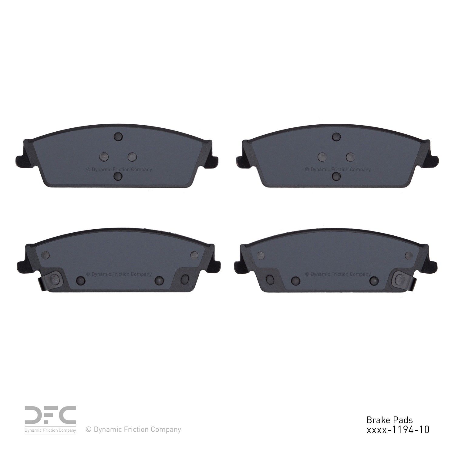 2020, 2019, 2018, 2017, 2016, 2015, 2014, 2013, 2012, 2011, 2010, 2009, 2008, 2007 GMC Yukon Disc Brake Pad Set