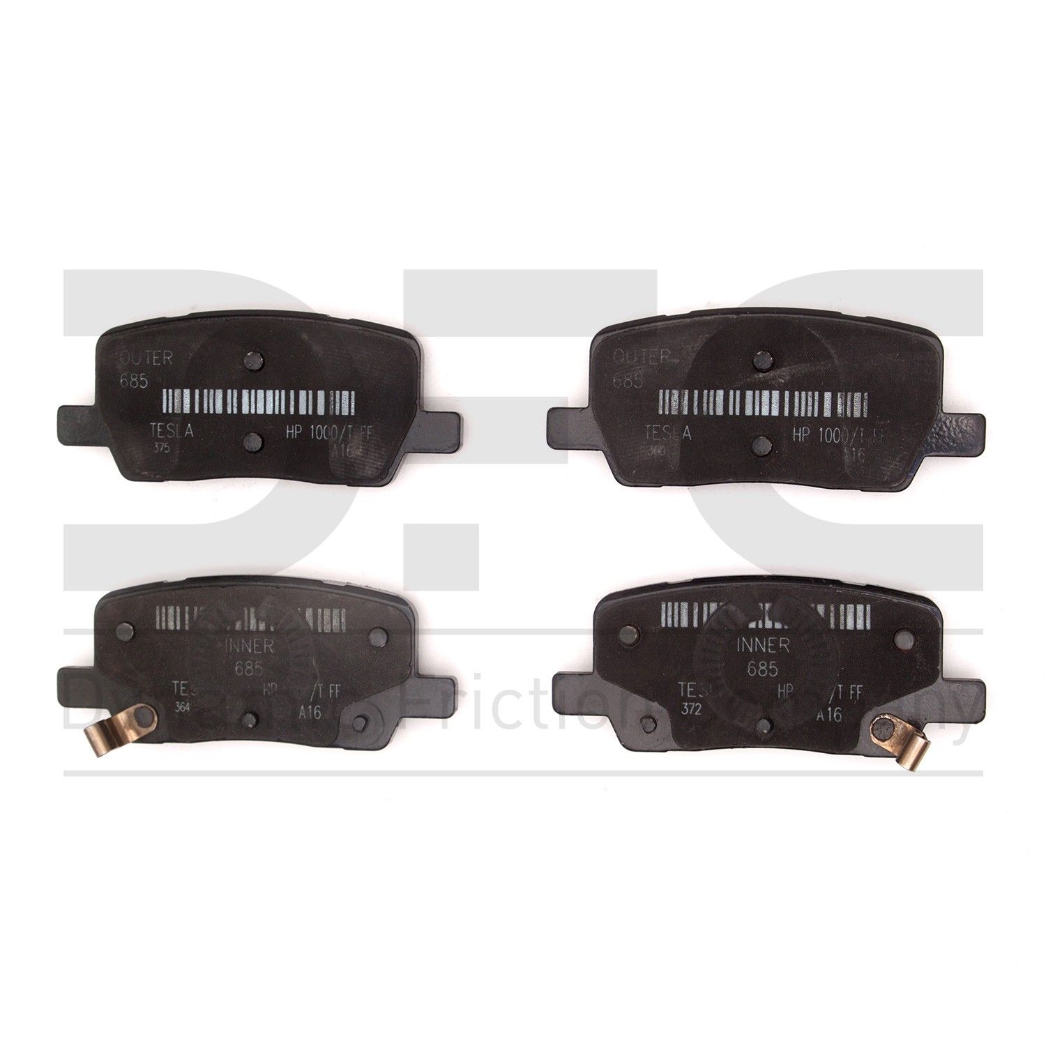 2024, 2023, 2022, 2021, 2020, 2019, 2018, 2017 Tesla S Disc Brake Pad Set