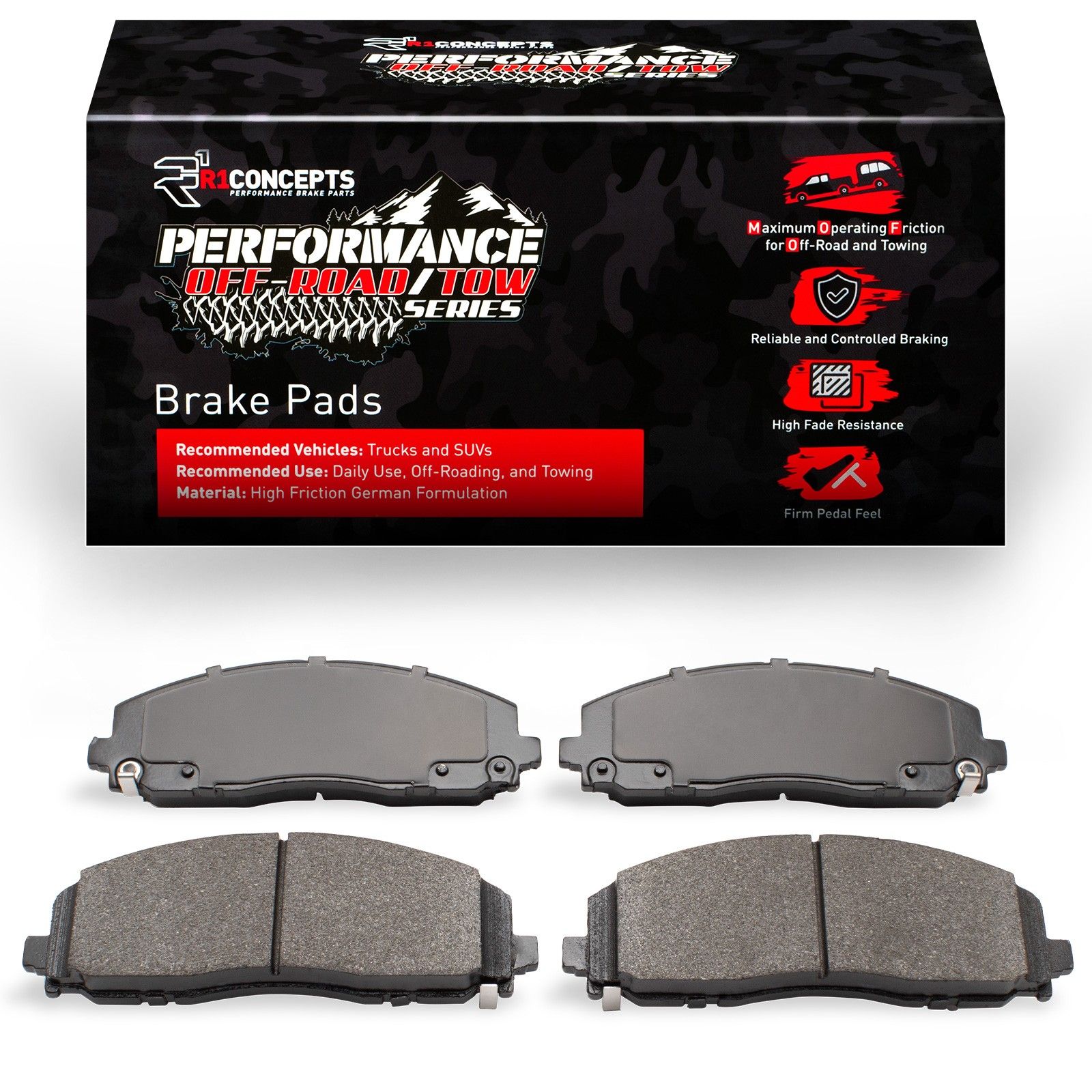2024, 2023, 2022, 2021, 2020 Jeep Gladiator Caravan Disc Brake Pad Set