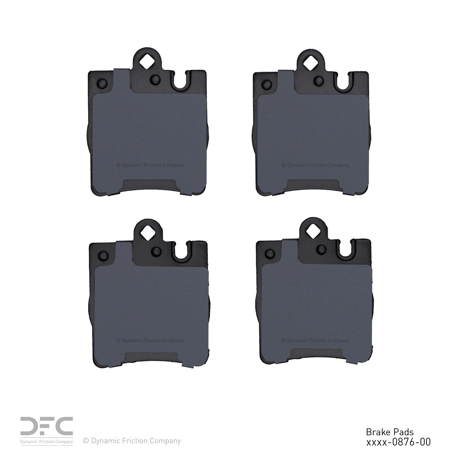 2005, 2004, 2003, 2002, 2001, 2000 Mercedes-Benz CLK320 2000-2005 Mercedes-Benz C230 Disc Brake Pad Set