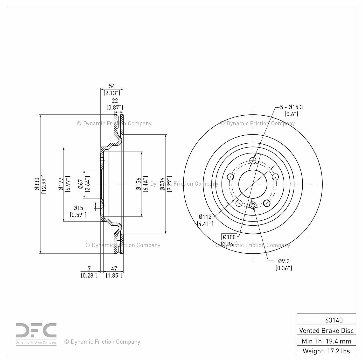 2015, 2014, 2013, 2012 Mercedes-Benz ML350 2012-2015 Mercedes-Benz GLE300d Disc Brake Rotor