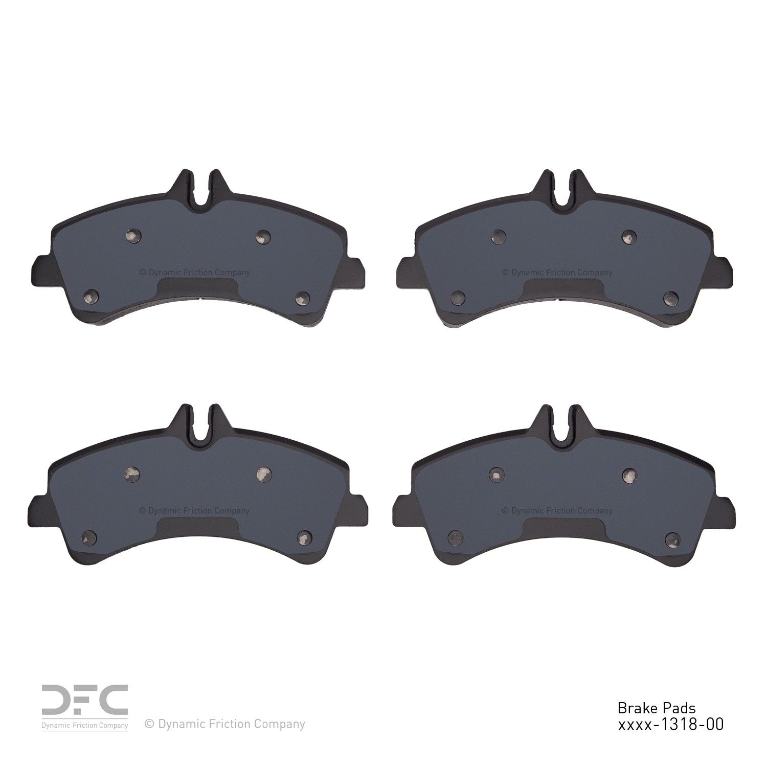 2018, 2017, 2016, 2015, 2014, 2013, 2012, 2011, 2010, 2009, 2008, 2007 Freightliner Sprinter 3500 3500 Disc Brake Pad Set