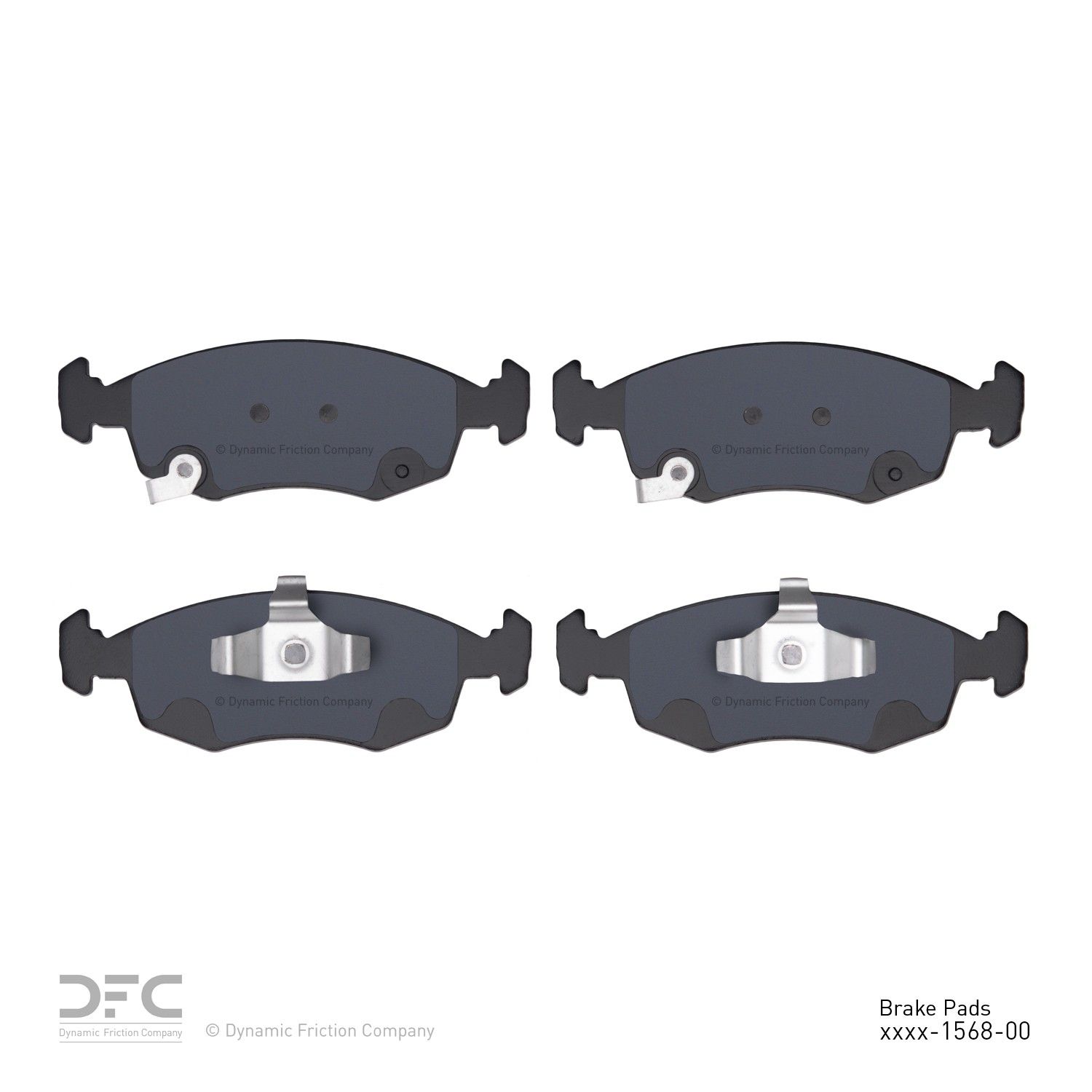2019, 2018, 2017, 2016, 2015, 2014, 2013, 2012 Fiat 500 Disc Brake Pad Set