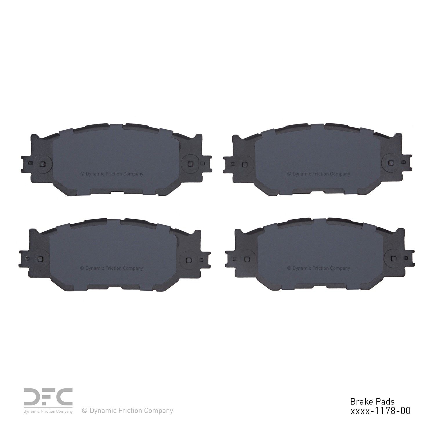 2015, 2014, 2013, 2012, 2011, 2010, 2009, 2008, 2007, 2006 Lexus IS250 Disc Brake Pad Set