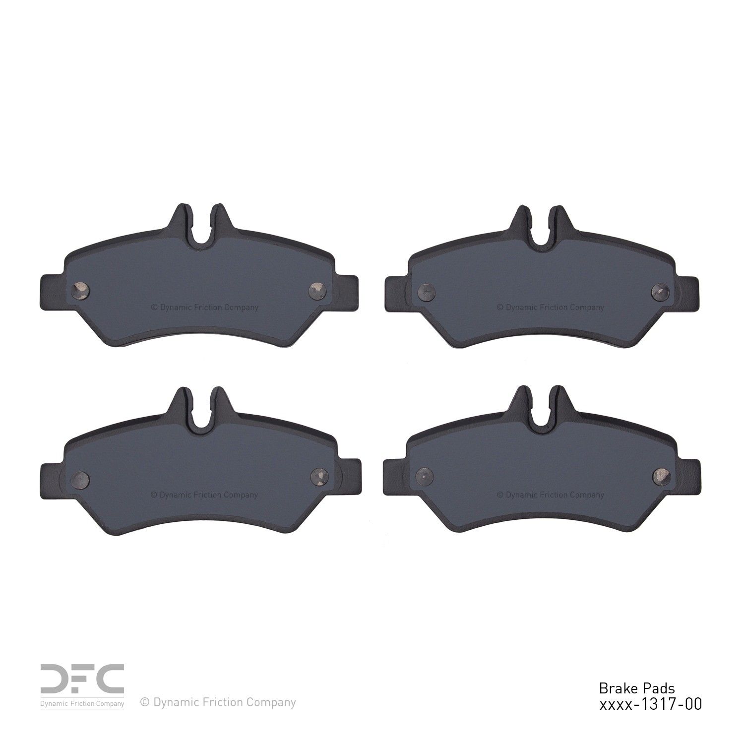 2018, 2017, 2016, 2015, 2014, 2013, 2012, 2011, 2010, 2009, 2008, 2007 Freightliner Sprinter 2500 2500 Disc Brake Pad Set