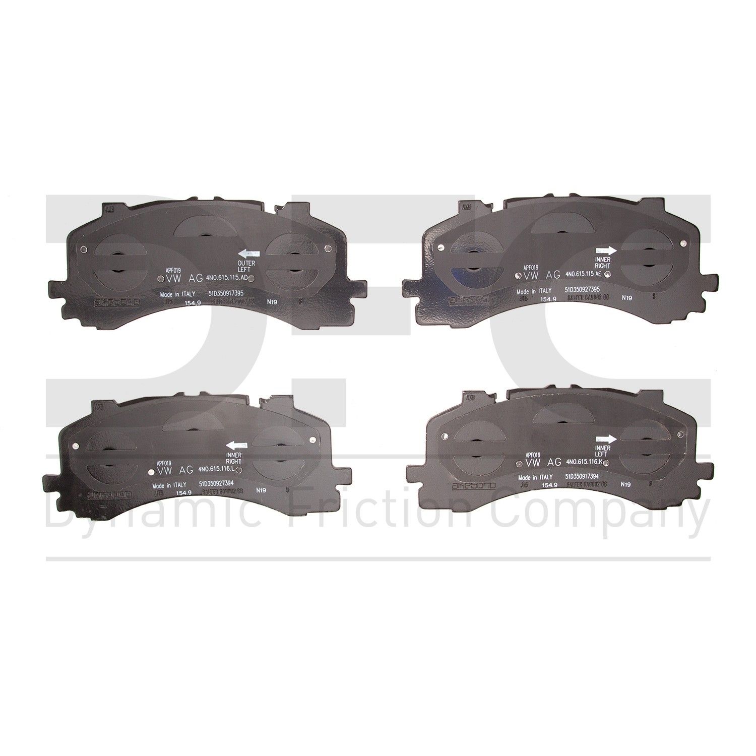 2020 Audi S7 Quattro Disc Brake Pad Set