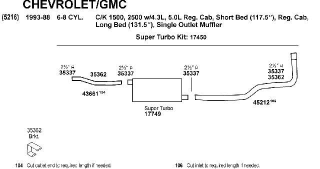 1988-1993 GMC C1500 Exhaust Muffler (Dynomax)