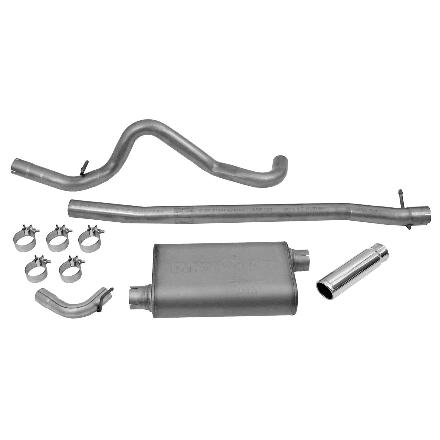 2011, 2010, 2009, 2008, 2007 Jeep Wrangler Exhaust System Kit