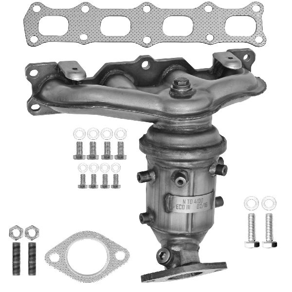 2010-2015 Hyundai Tucson Catalytic Converter with Integrated Exhaust Manifo - Front (Eastern Catalytic)