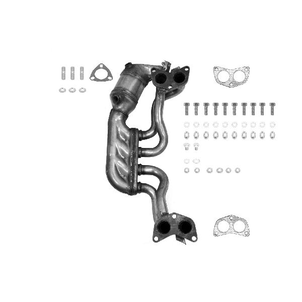 2013-2014 Subaru Outback Catalytic Converter with Integrated Exhaust Manifo - Front (Eastern Catalytic)