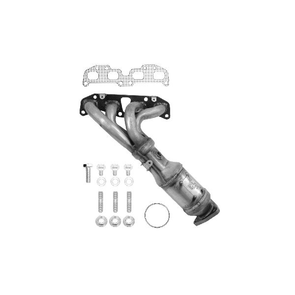 2005-2019 Nissan Frontier Catalytic Converter with Integrated Exhaust Manifo - Front (Eastern Catalytic)