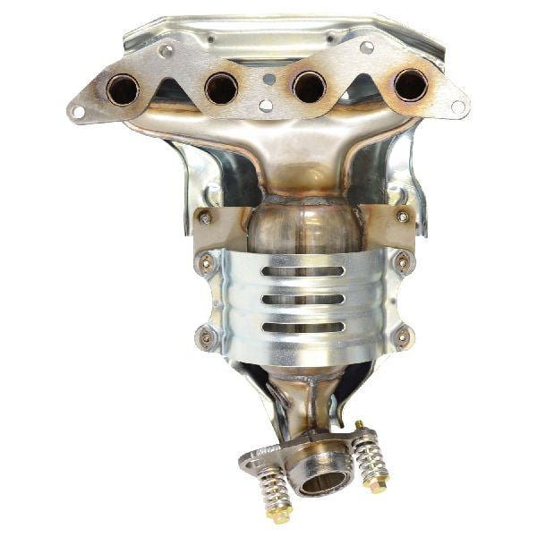 2001-2005 Honda Civic Catalytic Converter with Integrated Exhaust Manifo - Front (Eastern Catalytic)