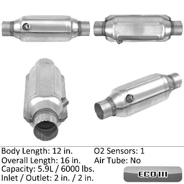 2000-2003 Volkswagen Golf Catalytic Converter - Rear (Eastern Catalytic)
