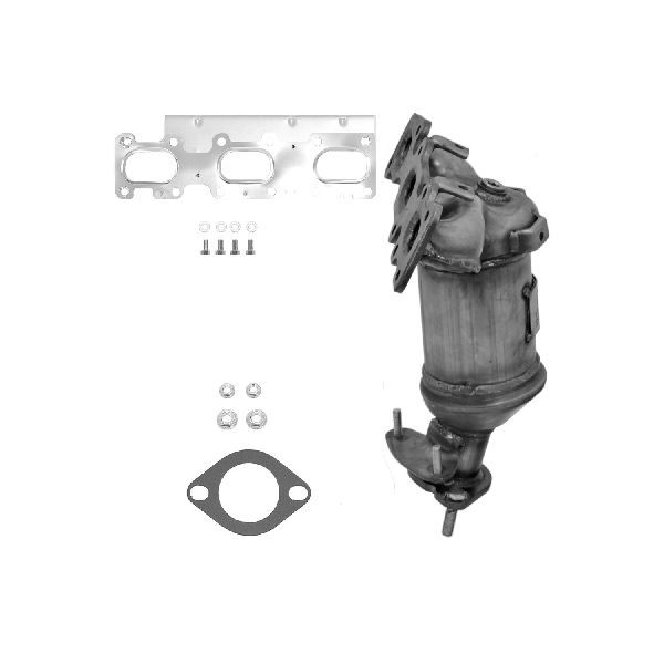 2013-2019 Ford Explorer Catalytic Converter with Integrated Exhaust Manifo - Front Left (Eastern Catalytic)