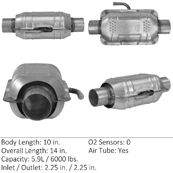 1981-1985 Lincoln Town Car Catalytic Converter -  or Left or Right (Eastern Catalytic)