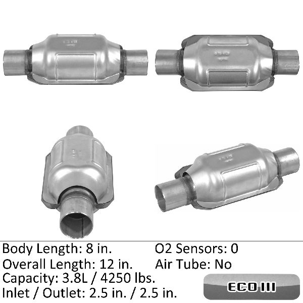 2001-2003 Toyota Highlander Catalytic Converter - Rear (Eastern Catalytic)