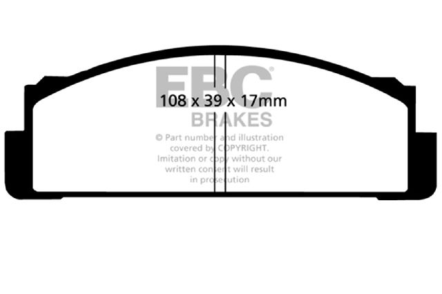 1979-1982 Fiat Strada Disc Brake Pad Set - Front (EBC Brakes)